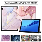 Чехол для планшета MTT для Huawei MediaPad T5 10 10,1 дюймов M3 M5 Lite 10 Тонкий флип-чехол из искусственной кожи с подставкой защитный чехол