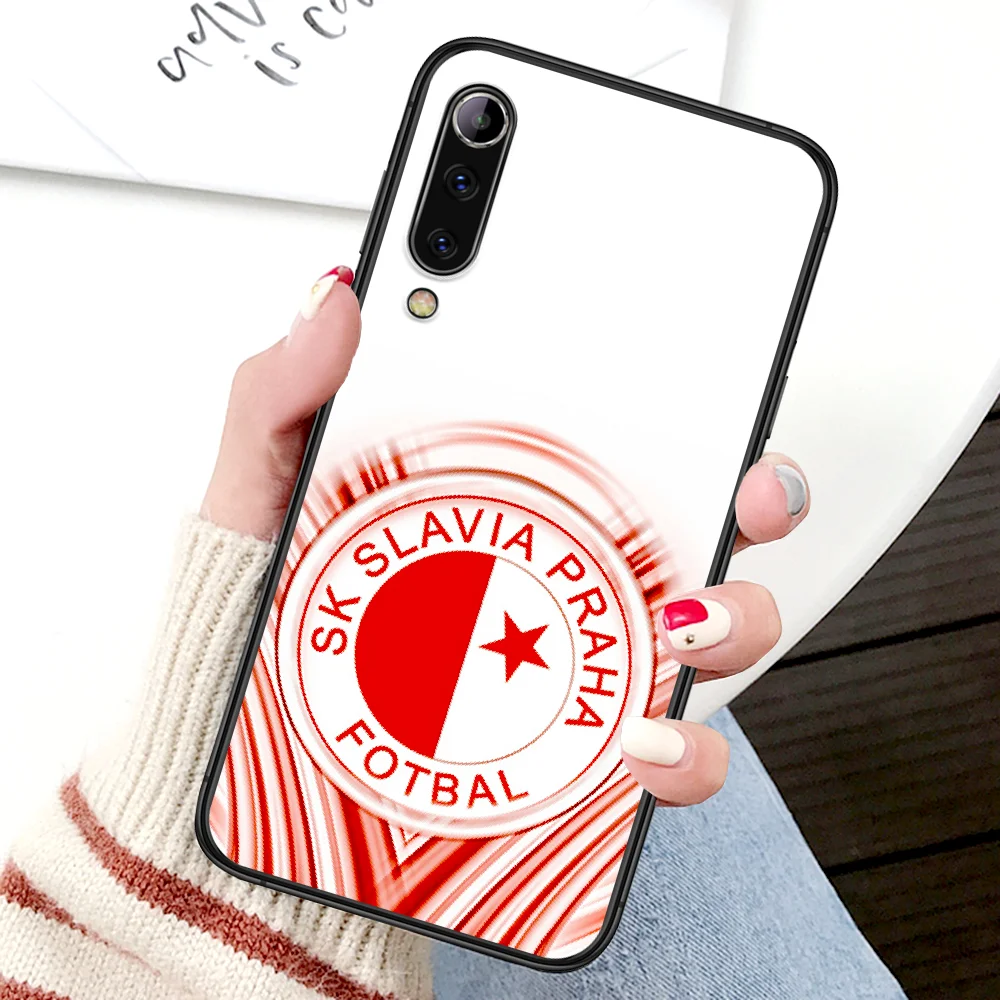 

Sk Slavia Praha Soccer Phone Case For Xiaomi Mi Note 10 A3 9 MAX 3 A2 8 9 Lite Pro Ultra black Funda Fashion Cover Trend Coque