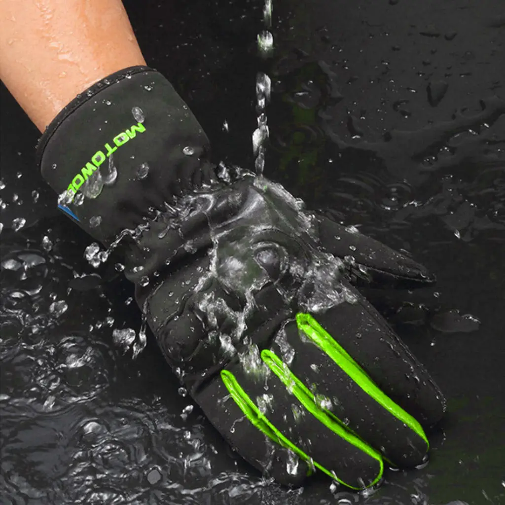 

Black & Green Cycling Touch Screen Full Finger for Men Women Bike MTB Motorcycle