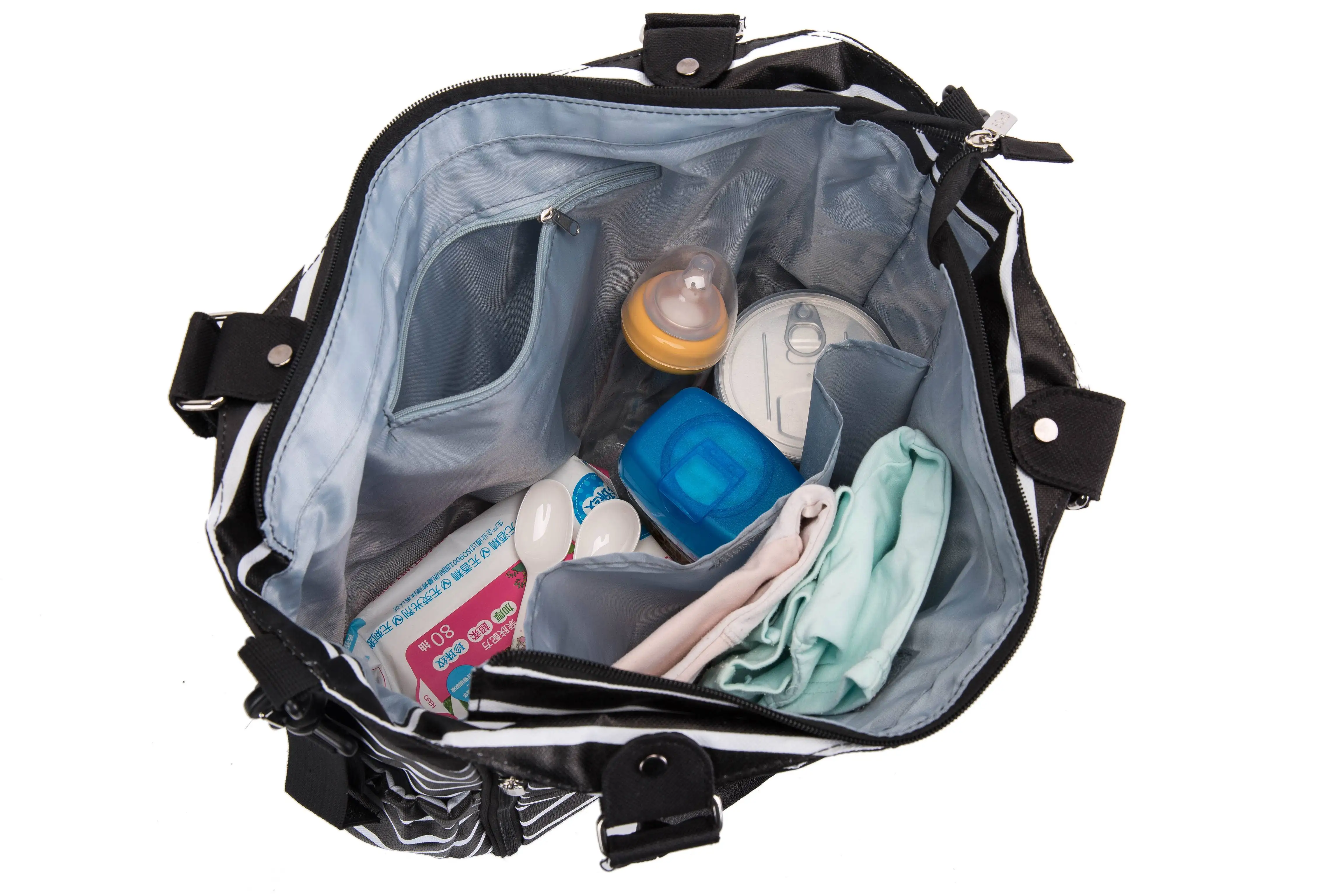 Aboutbaby Diaper bag 9 pieces set nappy totes large capacity for baby mom dad Travel Bag with Stroller Straps Baby Care Bags | Багаж и