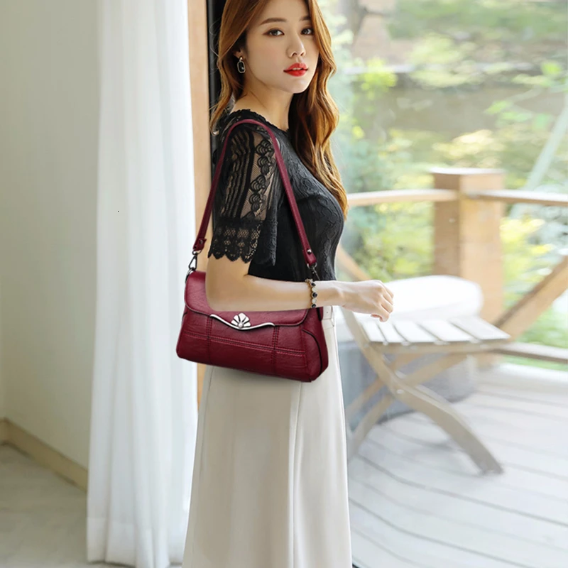 2020 женские кожаные сумки высокого качества клетчатые через плечо для женщин