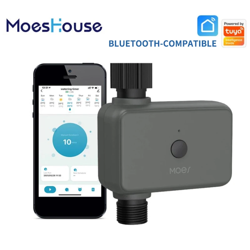 

Tuya Smart Sprinkler Water Timer Bluetooth-compatible With Rain Delay Filter Washer Programmable Irrigation With Automation Home