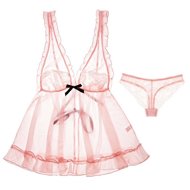 

Lingerie Sexy Nuisette Erotic Babydoll Sexy Sleepwear Transparent Sexy Costumes Lenceria Erotica Mujer Sexi lingerie porno JF025