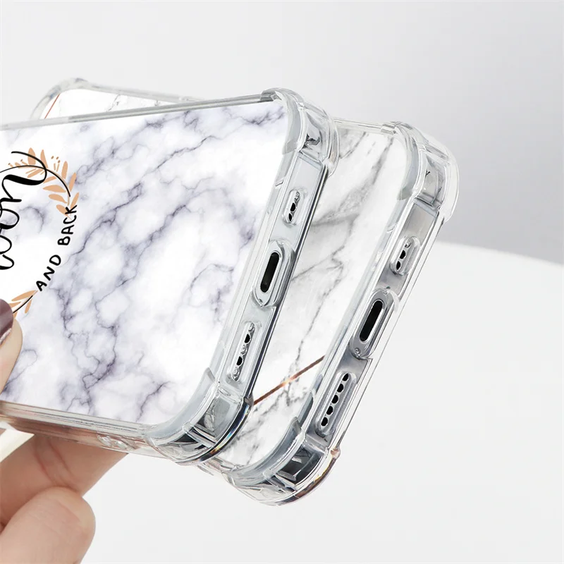 

Marble Case For iPhone 12 Pro Mini XS Max XR X 7 8 6 6S Plus SE 2 Cover For iPhone 11 Pro Case Shockproof Airbag Hard PC Funda