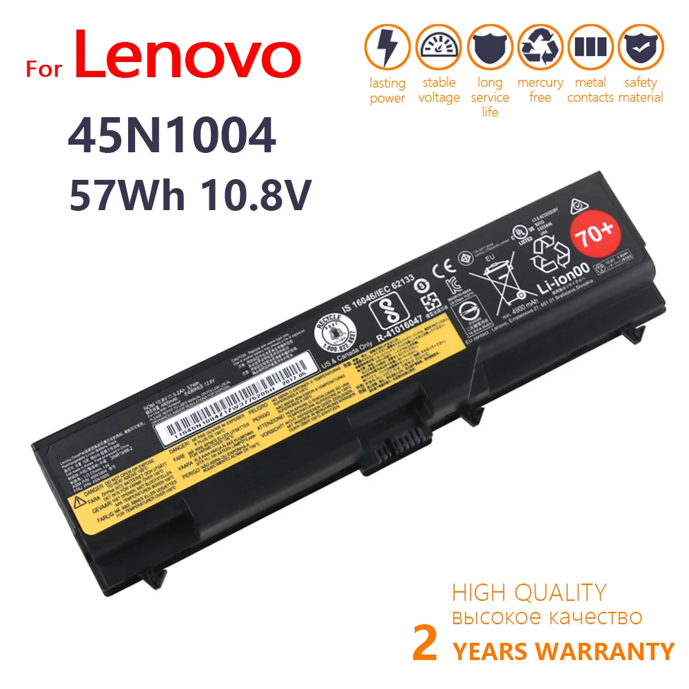 

100% Оригинальный 45n1005 45n1004 новый высококачественный Аккумулятор для ноутбука Lenovo thinkpad T530 W530 T430i L430 530 SL430 T410 T420 10,8 В