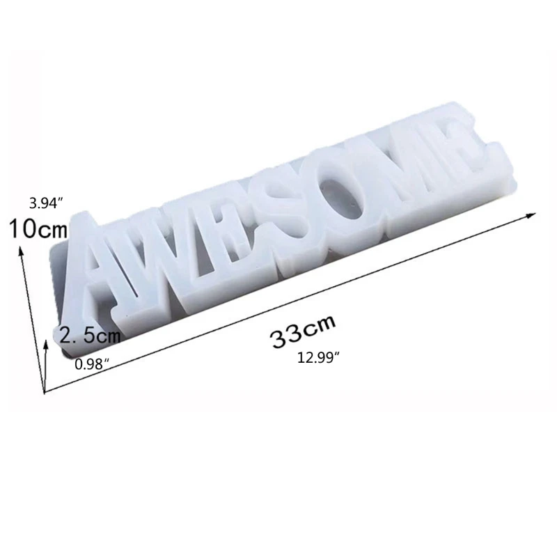 

Awesome Letter Decoration Mold Epoxy Resin DIY Craft for Home Decoration
