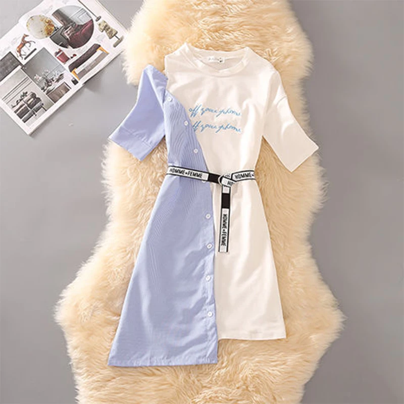 Женское весенне-летнее стильное платье женское асимметричное элегантное