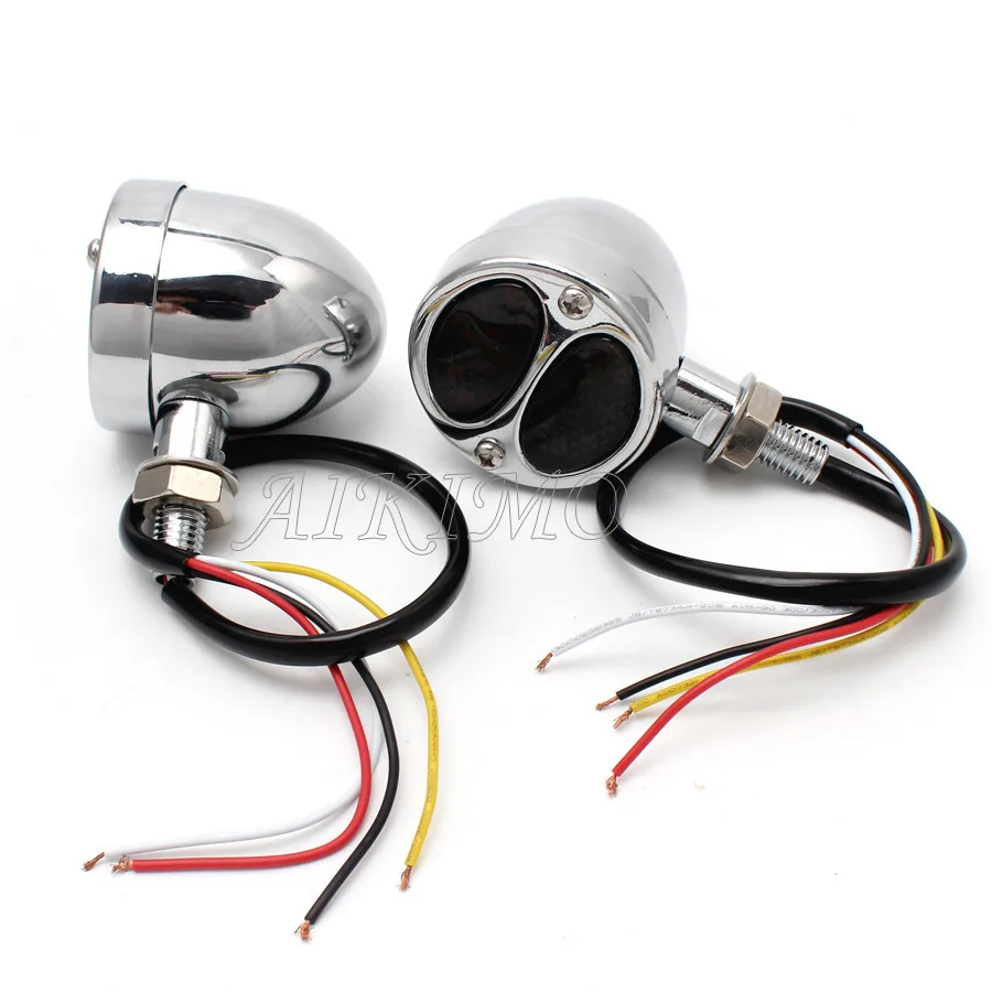 10 мм пуля мотоциклетный светодиодный индикатор поворотов тормозной задний