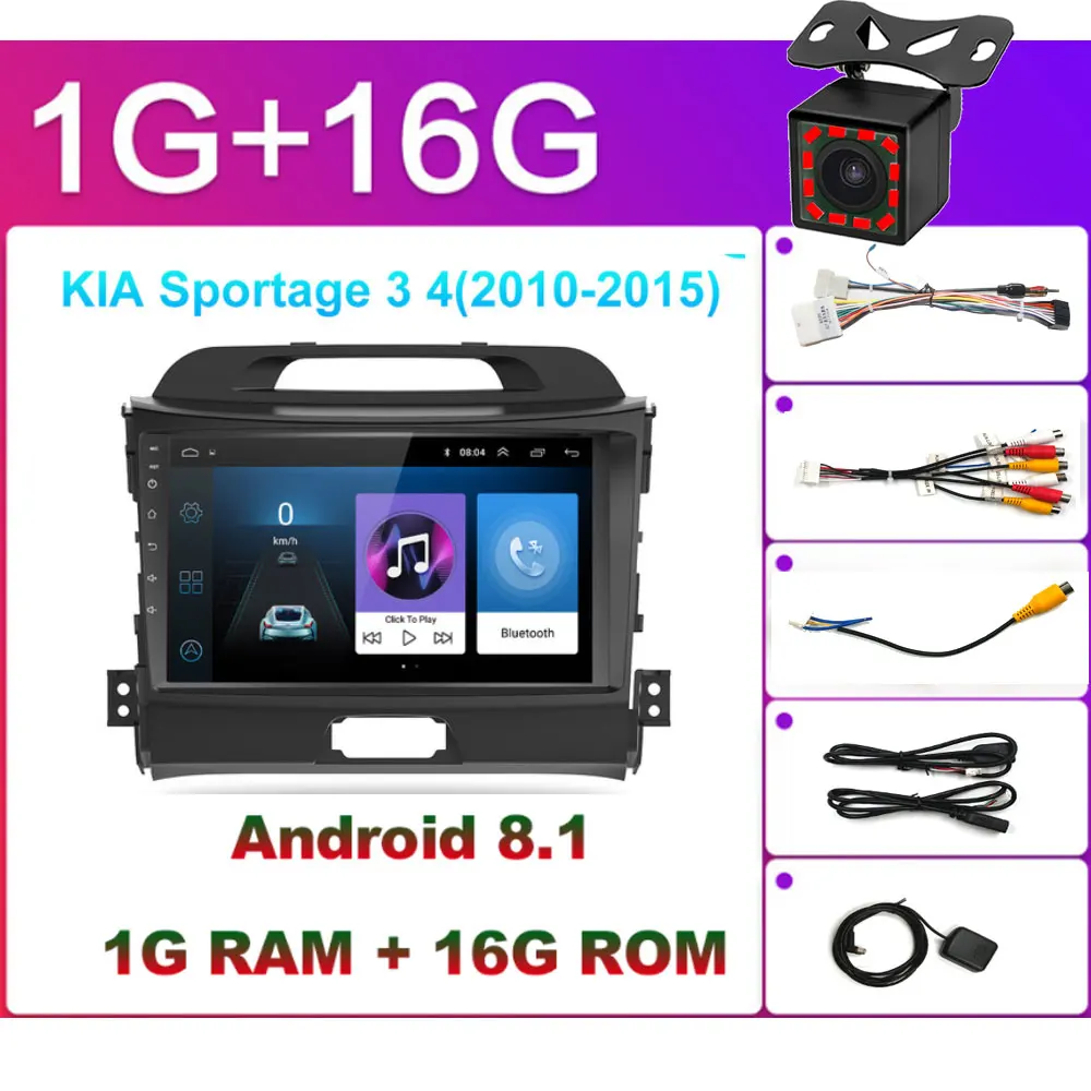 OEM вы хотите 2 Din Android 8,1 Автомобильный gps мультимедийный плеер для hyundai solaris peugeot 307SW Collora Kia Rio Sportage