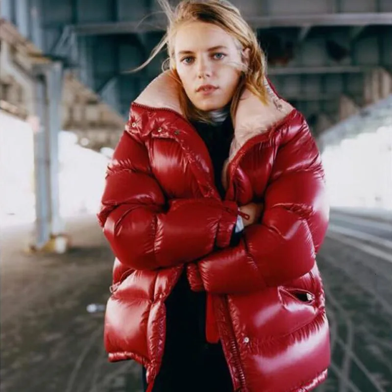 LANMREM 2020 Зимний новый модный яркий пуховик для женщин плотный однотонный теплый 19B