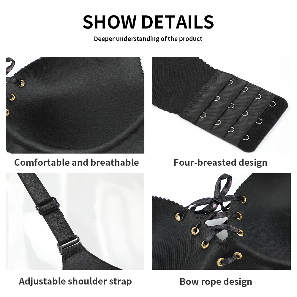 

Seamless Bra Underwear Women Bras Bh Top Wire Free Push Up Bra Backless Bras for Women Plus Size Sexy Bra Cotton Female Bralette