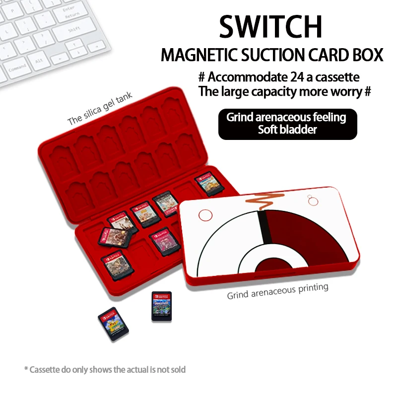 Игровой карточный чехол 24 в 1 для Nintendo Switch складной с кубическим рисунком NS Parts |