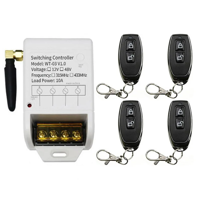 DC12V-48V 1 CH 1CH RF беспроводной пульт дистанционного управления Переключатель системы