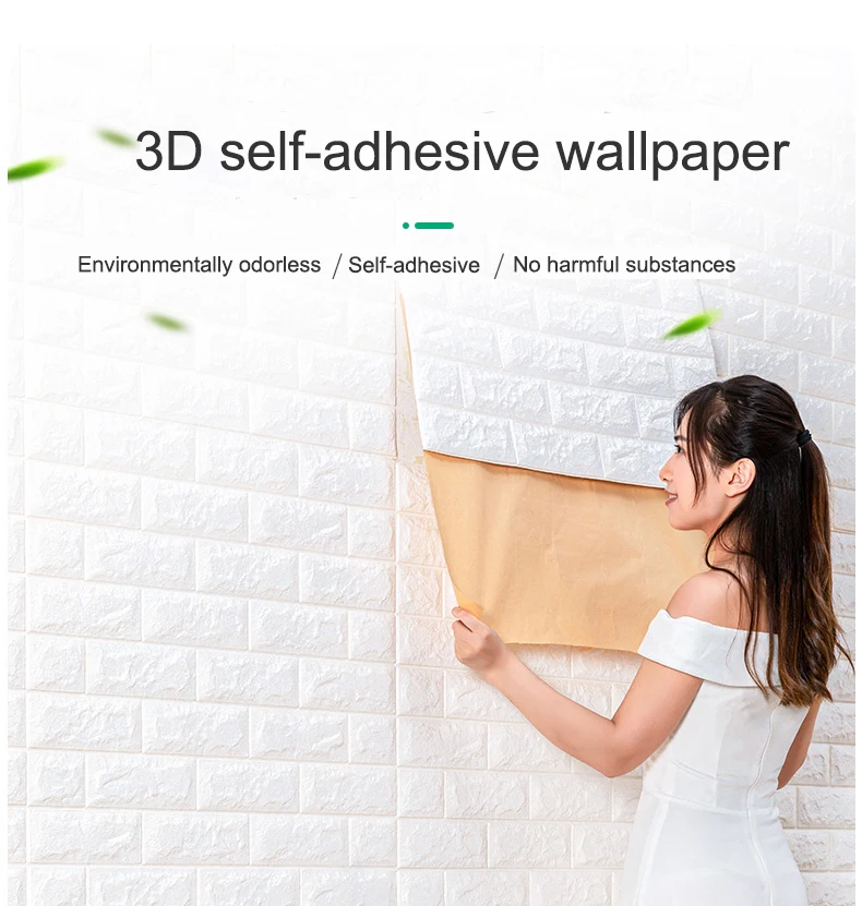 10 листов DIY 3D кирпич пенополиэтилен обои PE наклейки на стену панели номер
