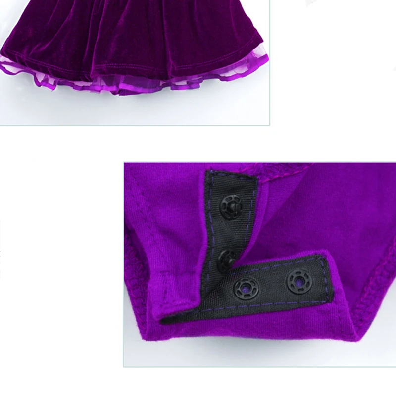 Детское теплое бархатное балетное платье сезон осень зима Балетные