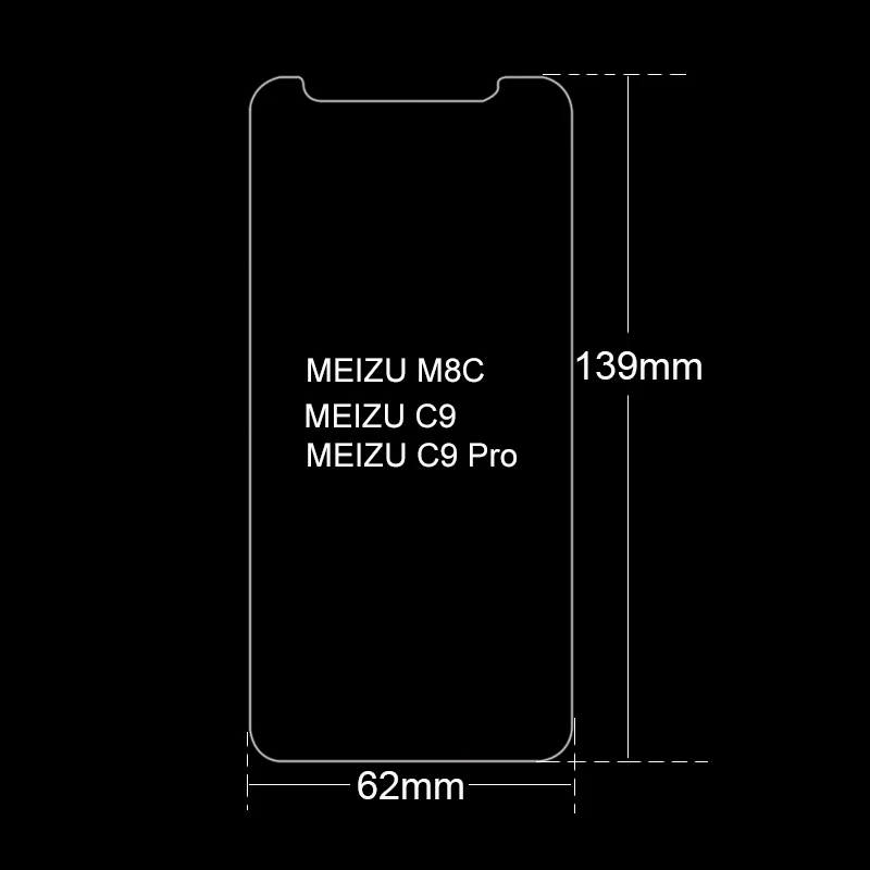 2 шт. закаленное стекло для Meizu C9 Pro 8X M8 V8 M8C M6T защита экрана 9h защитная пленка на C9Pro C 9 M 8C 8X8 V M6S
