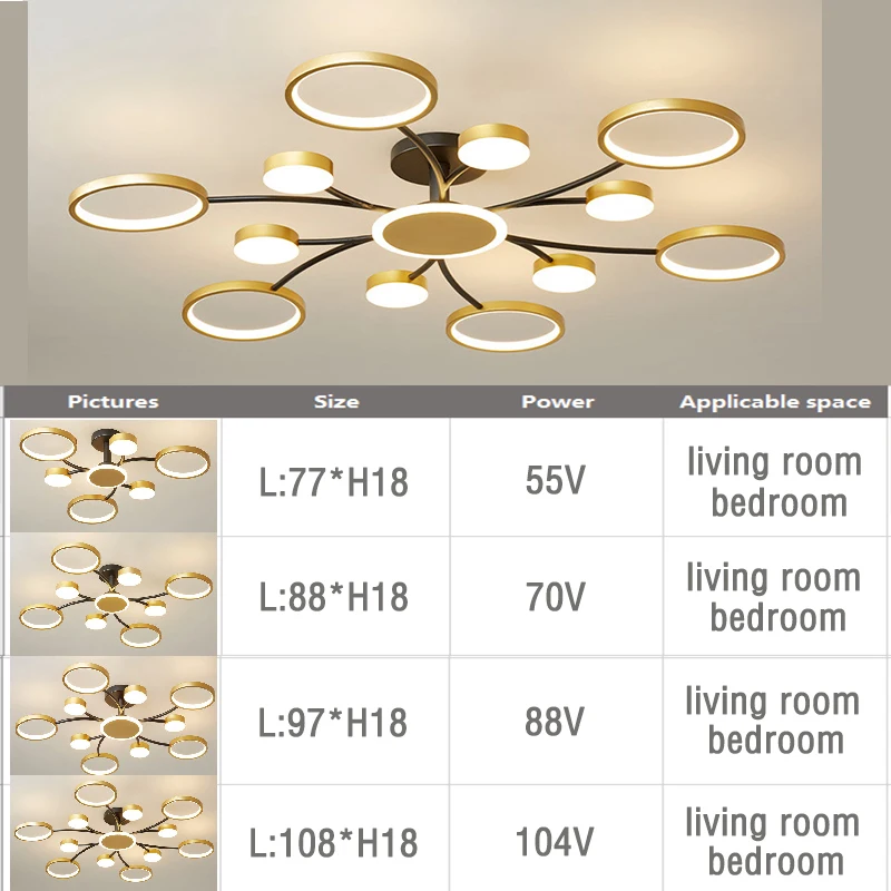 

American LED chandelier bedroom ceiling lamp living room lighting chandelier restaurant hotel lighting