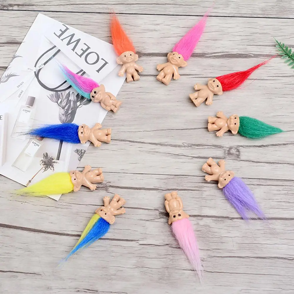 5PCS2.7CM Новинка игрушка волшебный волосы сказочной Винтаж большой дьявол куклы