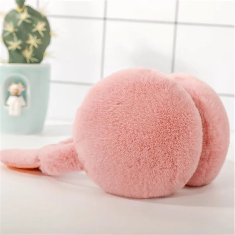 Винтажные осенне-зимние наушники из искусственного меха милые с кошачьими