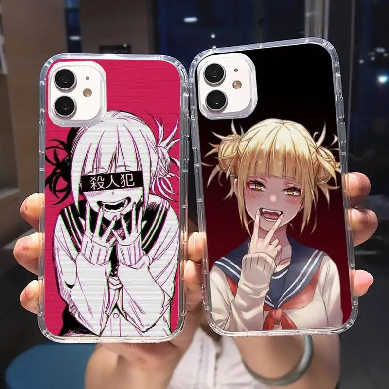 

Himiko Toga Boku Phone Case Transparent for iPhone 6 7 8 11 12 s mini pro X XS XR MAX Plus cover funda shell