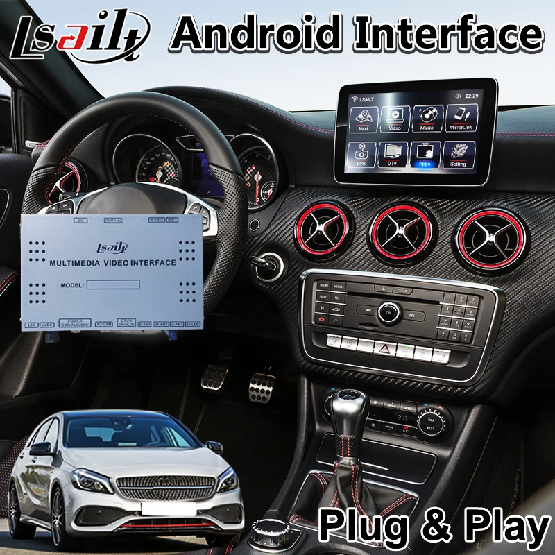 Lsailt Android автомобильный видео интерфейс для Mercedes Benz A Class W176 Ntg5.0 система 2015 2019 год