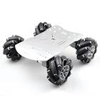 15 кг нагрузки 4WD 96 мм комплект шасси автомобильного робота с колесами Mecanum с двигателем кодировщика постоянного тока 12 В для Arduino Raspberry Pi сделай сам
