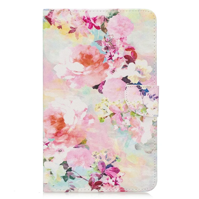 For Samsung Galaxy Tab A 8.0 2019 P200 P205 Flip Cat Flower Stand Case Coque Funda + Pen | Компьютеры и офис