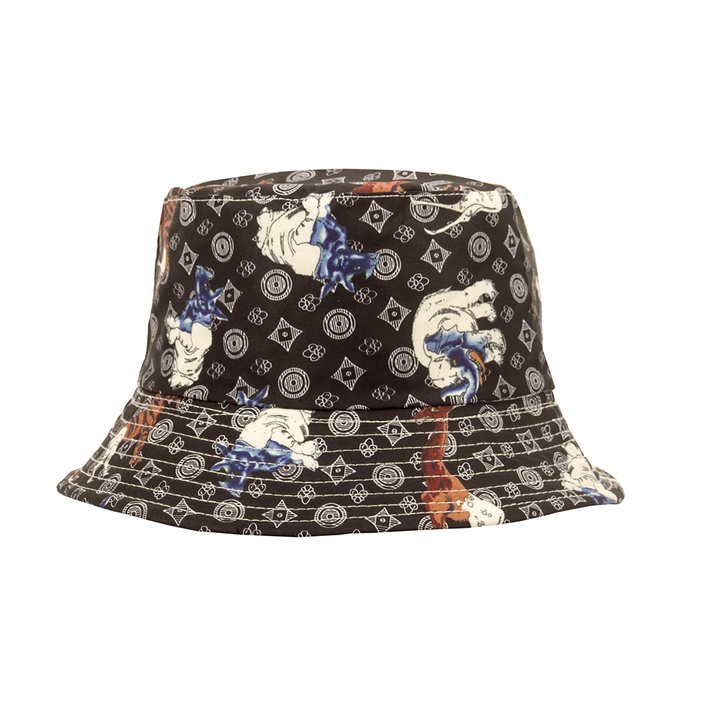 

Double elephant fisherman hat Pony Korean version of tidal Sun shade sunblock sun hat animal pattern hat basin hat bucket hat