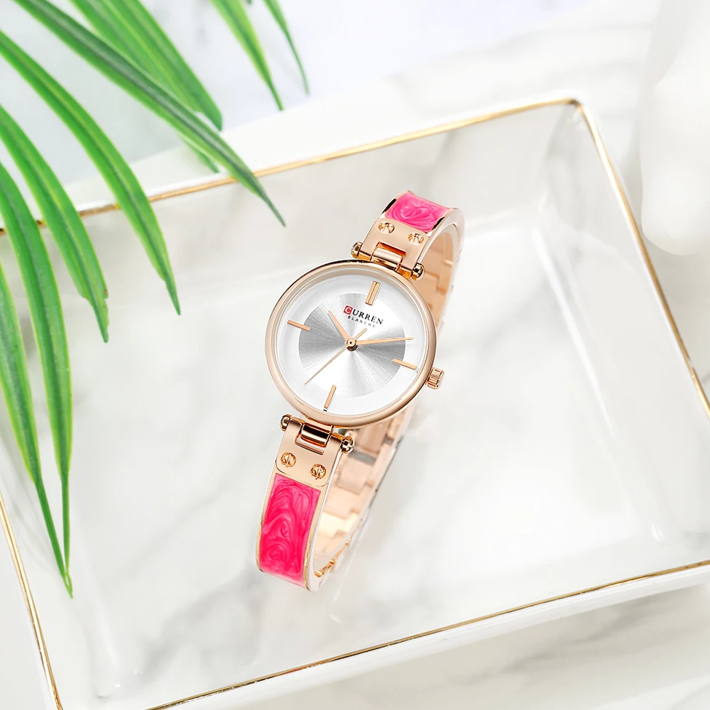 Часы CURREN женские кварцевые аналоговые люксовые модные повседневные наручные с