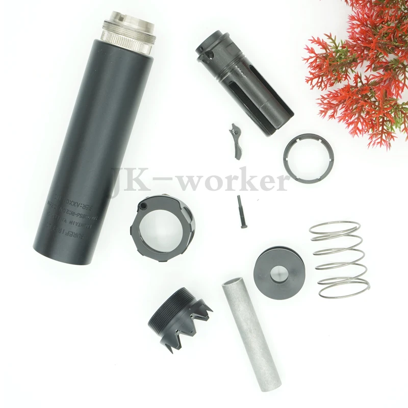 

Стальной быстроразъемный удлинитель HiddenFlash 14 мм обратная резьба CNC Airsoft винтовка внешняя трубка металлический адаптер 135/165 мм Socom556