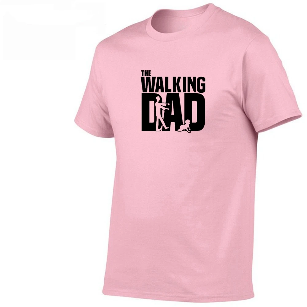 

Novelty Graphic tshirt men Breathable cotton The walking dad Hipster t shirt men funny streetwear loose hip hop Tees shirt homm
