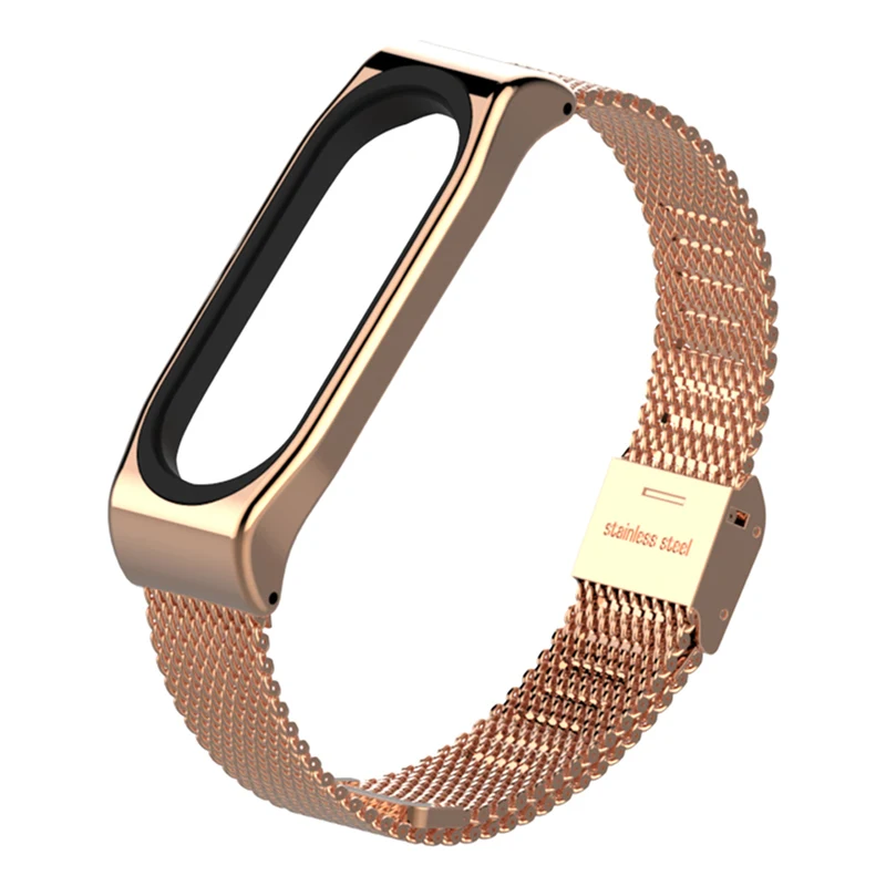 

Металлический ремешок из нержавеющей стали для Mi Band 3 4, браслет без винтов для Xiaomi Mi Band 4 3 Mi Band 4 3