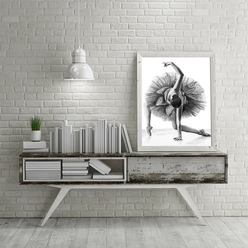 Элегантная поэзия простая Мода балерина танцор настенная Картина на холсте