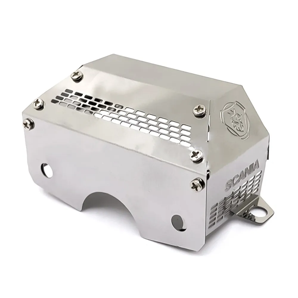 

Metal Gearbox Cover Hood for 1/14 Tamiya Benz Scania RC Tractor Truck Parts