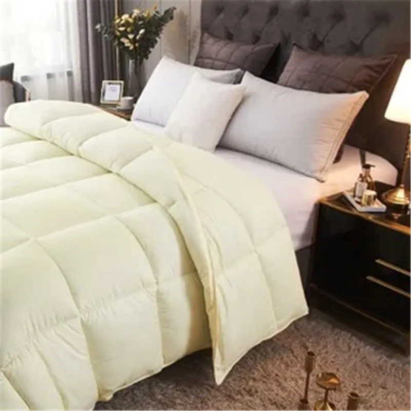 

Factory 95 % White Goose Down Quilt filling Queensize Duvets Thickening Winter Goose Comforters 100% Cotton Cover Down blanket