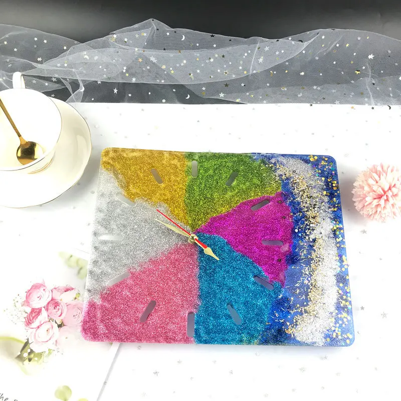 Силиконовая форма сделай сам для часов круглые квадратные настенные часы