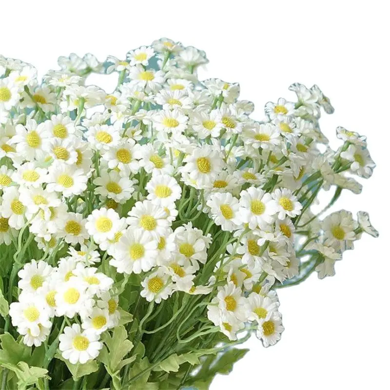 

6Pcs Fake Chamomile (6 Stems/Piece) 21" Length Simulation Simulation Chamomilla for Wedding Home Decorative Artificial Flowers