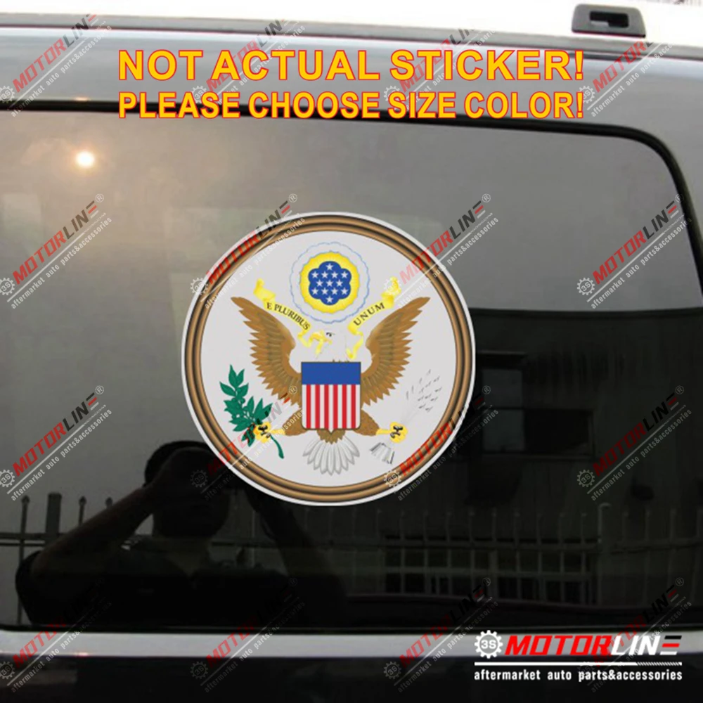 Виниловая наклейка Great Seal из США и Светоотражающая для автомобиля глянцевый