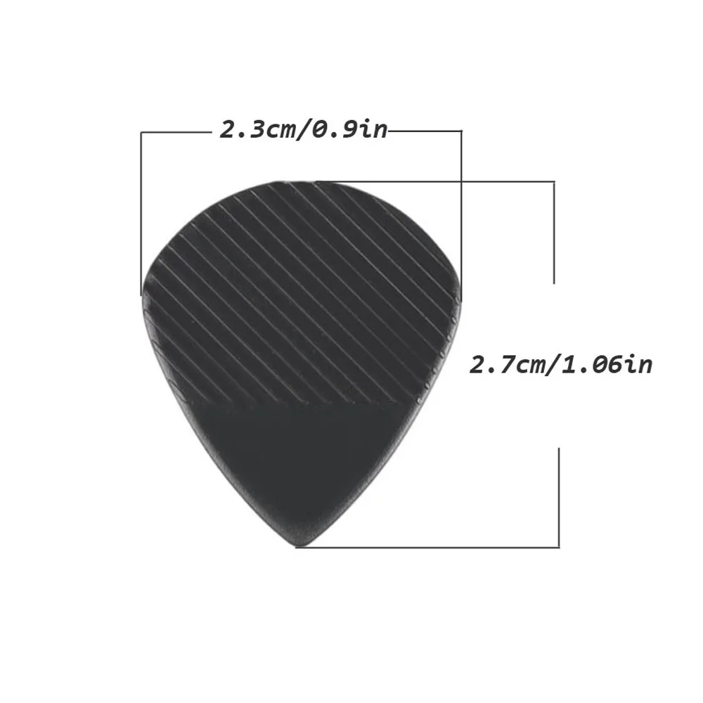 30pcs non slip gitarre picks 071 mm jazz plektrum kunststoff stahl anti tragen haltbarkeit für elektrische akustische folk gitarre bass teile fr