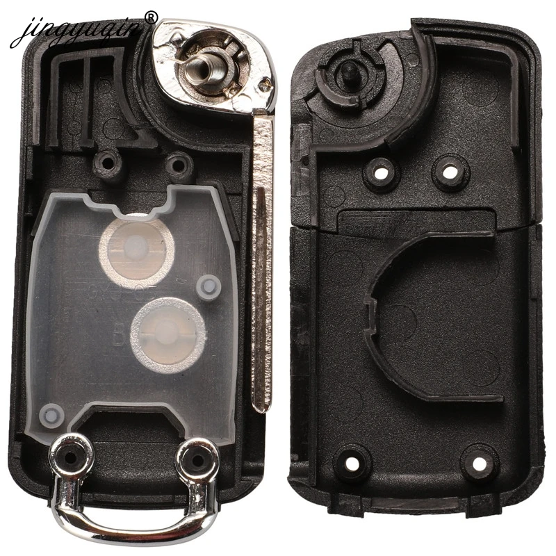 Jingyuqin 20 шт. 2 кнопки модифицированный флип чехол для ключей Citroen C1 C2 C3 Xsara Picasso Peugeot 206