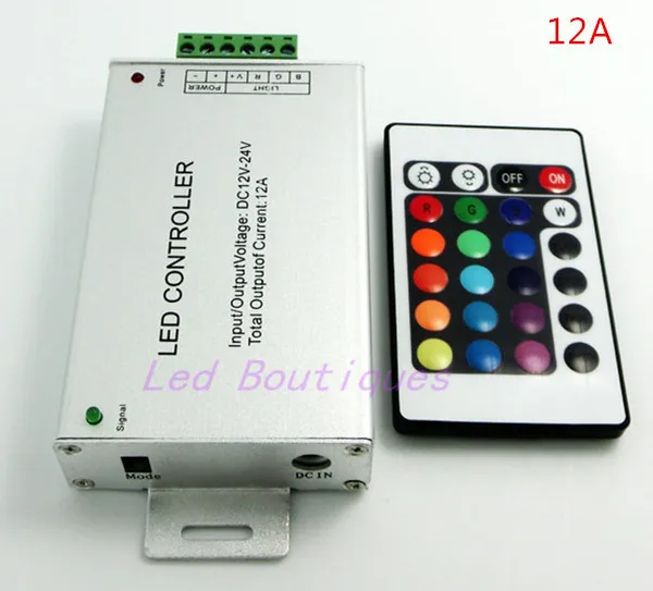 

1 шт., Встроенный пульт дистанционного управления RGB, 12 А, 24-кнопочный пульт дистанционного управления