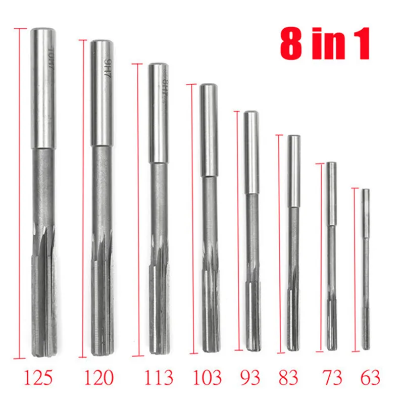 8 шт./компл. прецизионный сверлильный станок с прямым хвостовиком H7 HSS набор