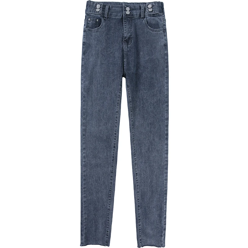 

5XL size women's jeans 2020 autumn new Korean version of slim slimming high waist tight feet elastic pencil pants