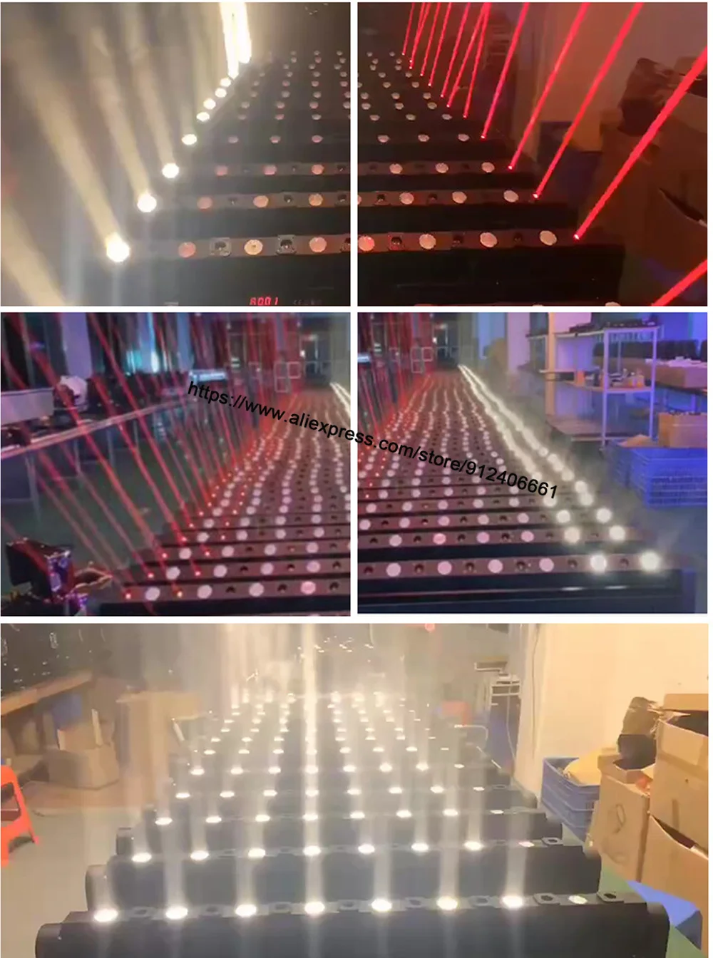 Лазерная Подвижная головка с 8 лучами 2 в 1 светодиодная теплым белым светом RGB