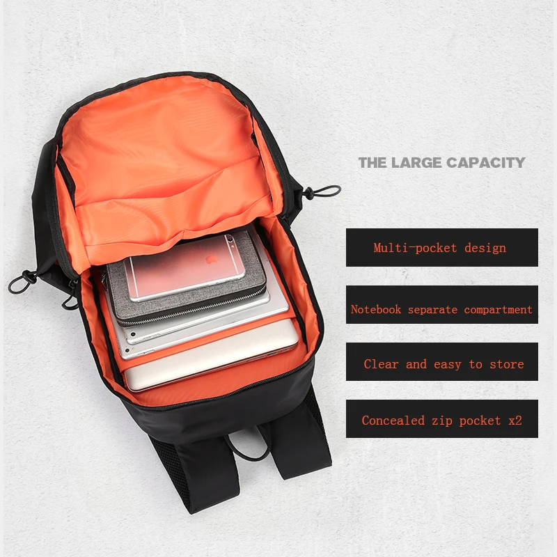 

2021 New Casual Backpack Large Capacity School Backpack 15.6 Inch Laptop Backpacks USB Charging Outdoor Backpack Male Mochila