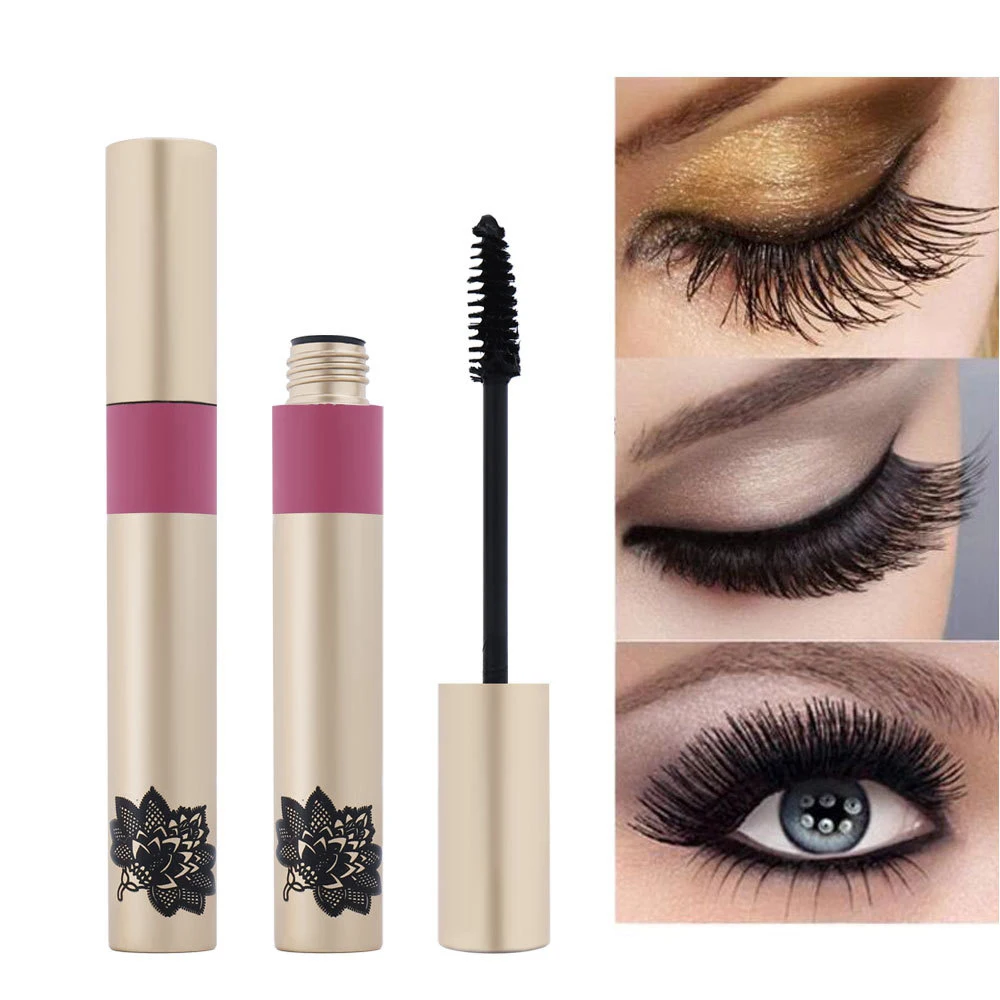 

Waterproof 4D Silk Fiber Eyelash Mascara Black Extension Thick Lengthening Curling Natural Lasting Fast-dry Makeup Tool