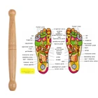 1 шт. деревянный массажер для ног палка облегчит боль в мышцах релаксации инструменты рефлекторный массажер