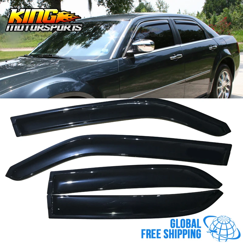 

Акриловые оконные козырьки Chrysler 300 Dodge Magnum, подходят для 05-10, 4 шт. в комплекте, глобальная бесплатная доставка