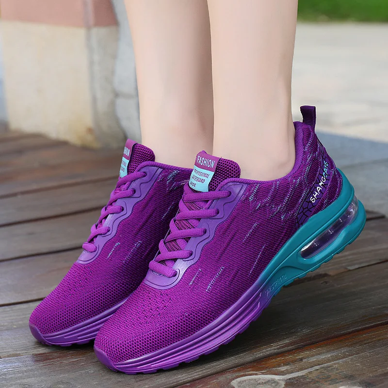 Женская спортивная обувь с воздушной подошвой для бега дышащие женские