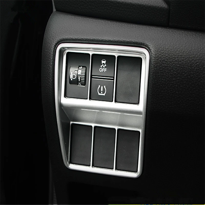

WELKINRY Автомобильная крышка для Honda CR-V CRV 2017 2018 ABS пластиковая консоль Передняя передняя фара Свет фара переключатель